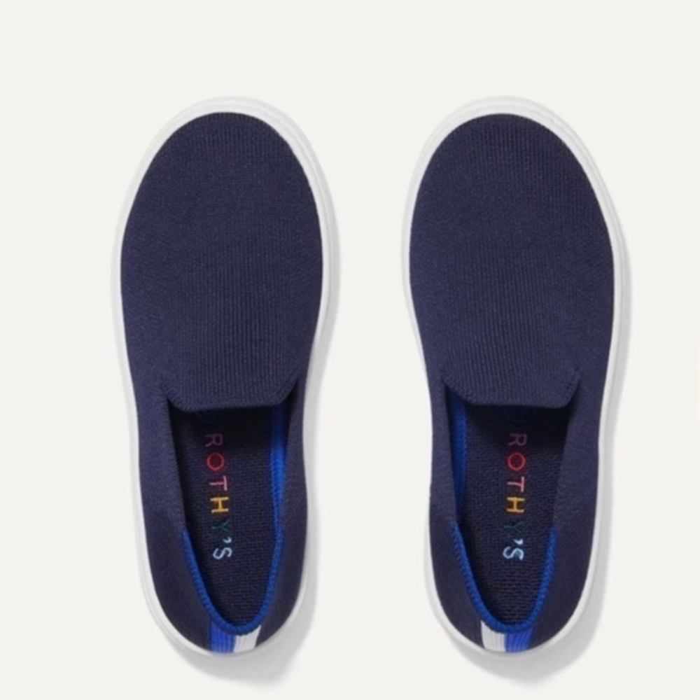 Rothy’s Deep Navy The Kid Sneakers Slip On